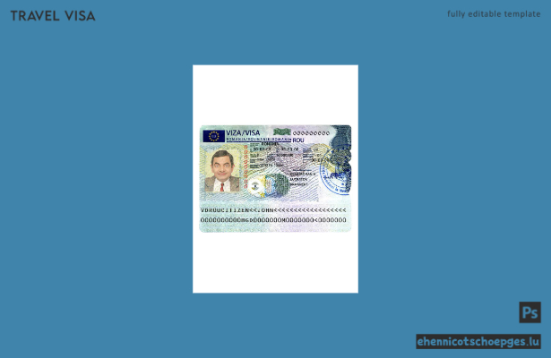 Beispiel für ein Schengen-Visum für Rumänien